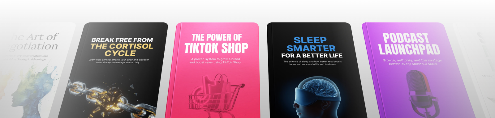 Preview of ready-to-sell product covers