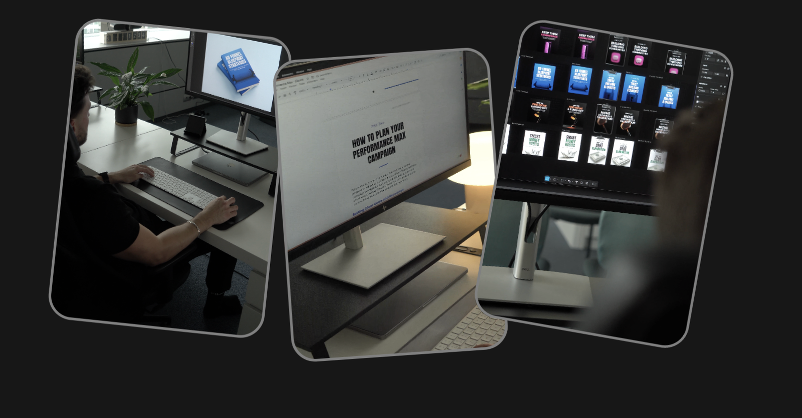 Expert team working on products